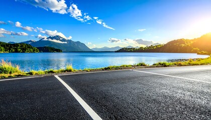 Scenic Mountain Roadside Parking.