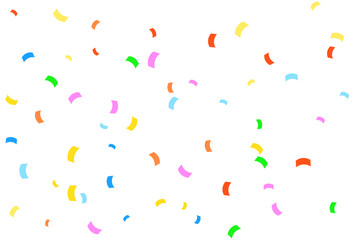 カラフルな紙吹雪の背景イラスト　ベクター