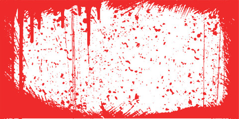 Grunge red border vector background