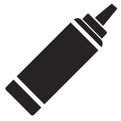Glue-tube-silhouette--vector-icon