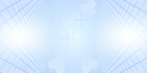 vector healthcare and medical science.futuristic background