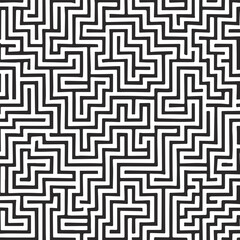 Maze Pattern: Complex Square Labyrinth Background Texture