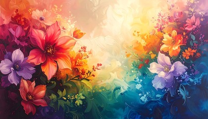 Vibrant Colorful Floral Arrangement.