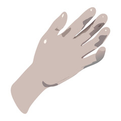 Fototapeta premium Hand drawn illustration of a human hand for medical or artistic reference and design element use