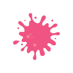 A splash of bright green blue pink paint on a white background, symbolizing creativity and freshness