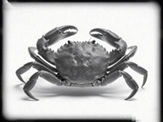 crab isolated on white