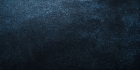 Dark blue grunge wall texture background with a rough, vintage pattern
