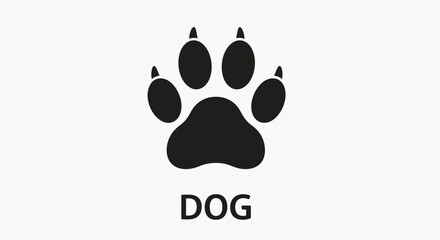 Dog Paw Print Icon – Pet Footprint Symbol for Animal Lovers