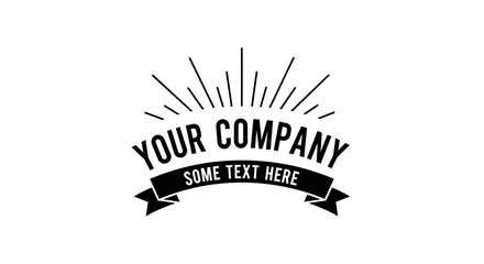 Vintage Badge Style Logo Template – Customizable Retro Emblem Design