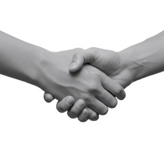 businessman handshake for teamwork of business merger and acquisition isolated on white background