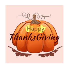 halloween card with pumpkin