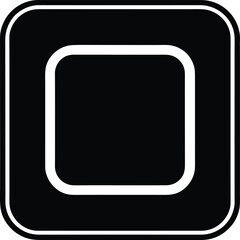 Refined Black App Icon Vector Graphic: Modern Application Interface Symbol for Software Developers, UI/UX Designers, Mobile Applications, Clean and Minimalist Design