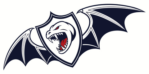 Minimal Vampire Fang Logo Elegant Horror Vector Design