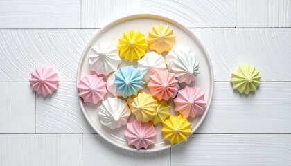 Colorful Sweet Treats on a Plate.