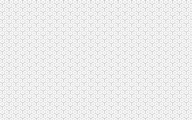 hexagon pattern. Seamless background. Abstract honeycomb background in grey color.