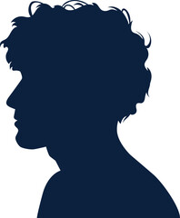 illustration of a silhouette of a boy