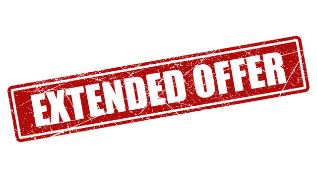 Extended offer red stamp