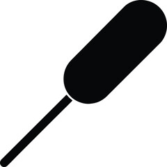 Dental Probe Instrument Vector Illustration: Examination Tool for Oral Health, Healthcare Equipment, Dental Clinic and Treatment on Transparent Background