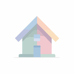 Minimalist 3D Home Vector Icon Design