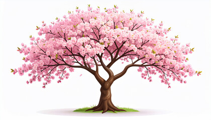 Naklejka premium Pink Cherry Blossom Tree