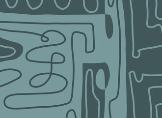 Minimal abstract image for printing. Picture for modern interiors. The picture is painted by hand on a tablet. © neurostructure