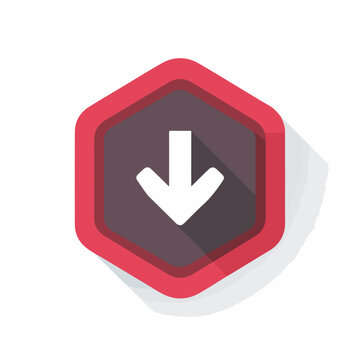 Elegant Bold Arrow Decrease Icon