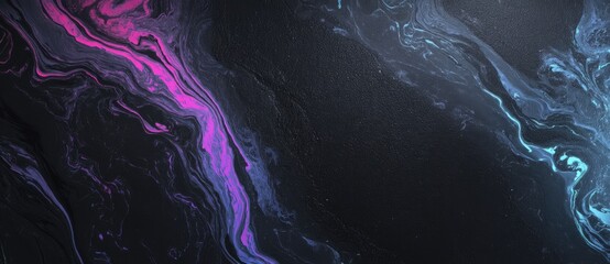 Bright swirling colors on dark background canvas