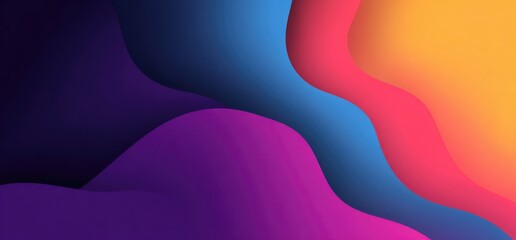 Colorful abstract waves flowing in vibrant pattern