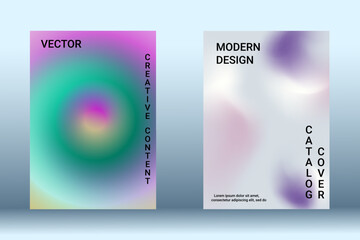 Minimum vector coverage. A set of modern abstract covers. Creative fluid backgrounds from current forms to design a fashionable abstract cover, banner, poster, booklet.