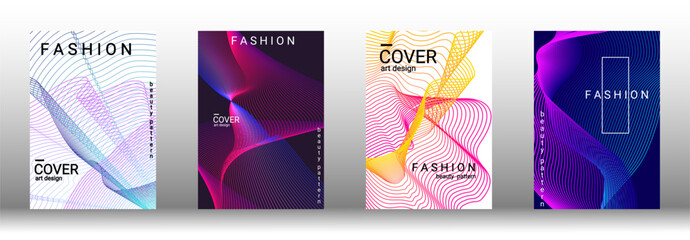 Creative abstract design with smooth gradient waves and fluid lines. Ideal for modern banners, posters, or digital templates. High-quality vector illustration, perfect for stylish projects