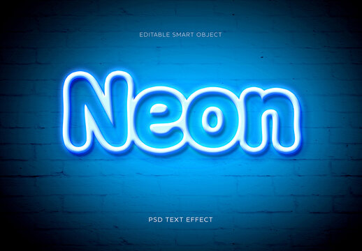 Wall Neon Text Effect