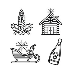 Abstract red and yellow swirls with soft focus and bokeh effect isolated on transparent background