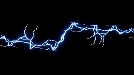 Electric discharge with branching structure illuminating the black background effect