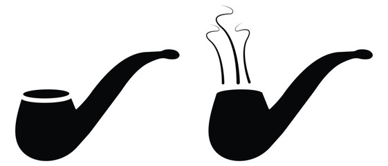 No Smoking Symbol & Icon Set – Flat Black Vector Sign for Web, Mobile, and Info Graphics