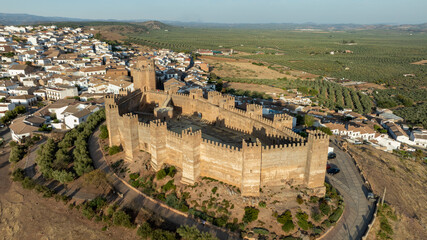 Castillo de Burgalimar construido por los omeyas en el municipio de Baños de la Encina, Andalucía