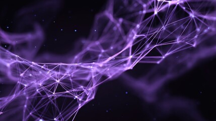 Purple abstract network visuals