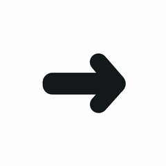 Download Arrow Glyph in Bold Flat Design