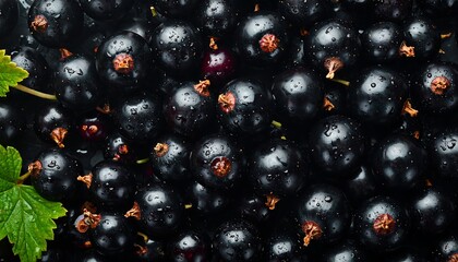 Close Up Black Currants.