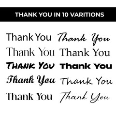 Thank You Pack 10 Variation