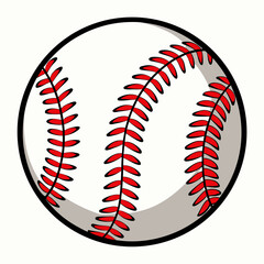 Single baseball bat clean minimal flat design on white background vector illustration