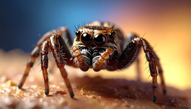 Close-up of a Jumping Spider.
