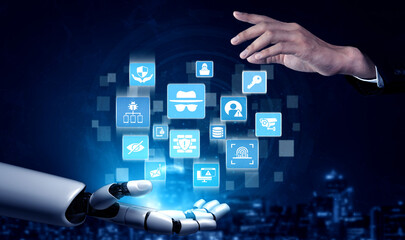 Artificial intelligence protects cybersecurity systems, detecting cyber attacks, blocking malware, and securing networks with smart defense technology. Entice