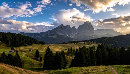 Alpine Valley Sunrise Panorama.
