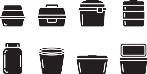 Collection of Various Food Container Shapes and Sizes for Meal Prep and Storage Solutions