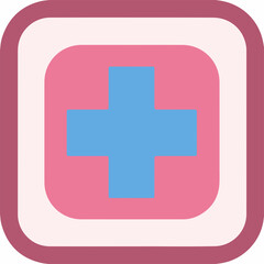 Fototapeta premium Modern Hospital Geometric Icon Design