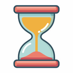 Hourglass Bold Icon Solid Past Design