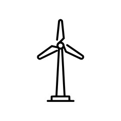 Windmill energy renewable power wind turbine electricity green sustainable clean generator environment vector 100