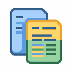 Fototapeta premium Invoice Bold Pictogram Flat Icon Design