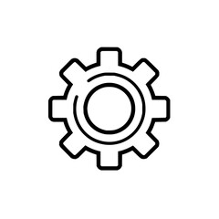 Gear cogwheel settings configuration mechanism engineering process development technology industry machine icon