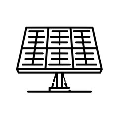 Solar panel energy renewable power photovoltaic cell electricity sun sustainability clean technology icon vector